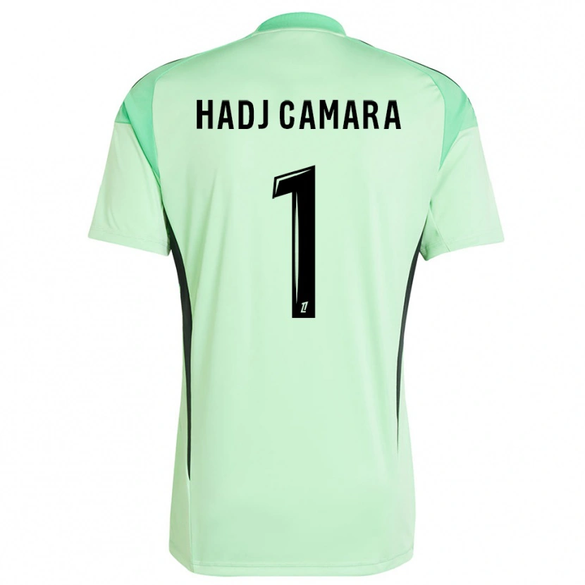 Danxen Bambino El Hadj Camara #1 Maglia Gara Portiere Verde Chiaro Nero 2025/26 Maglietta