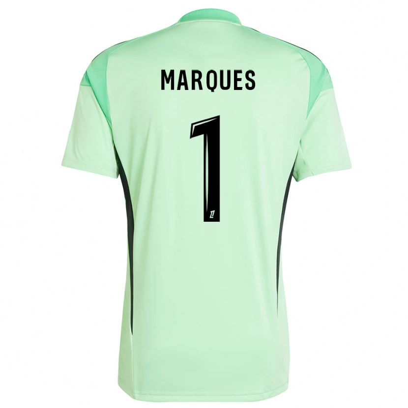 Danxen Bambino Inès Marques #1 Maglia Gara Portiere Verde Chiaro Nero 2025/26 Maglietta