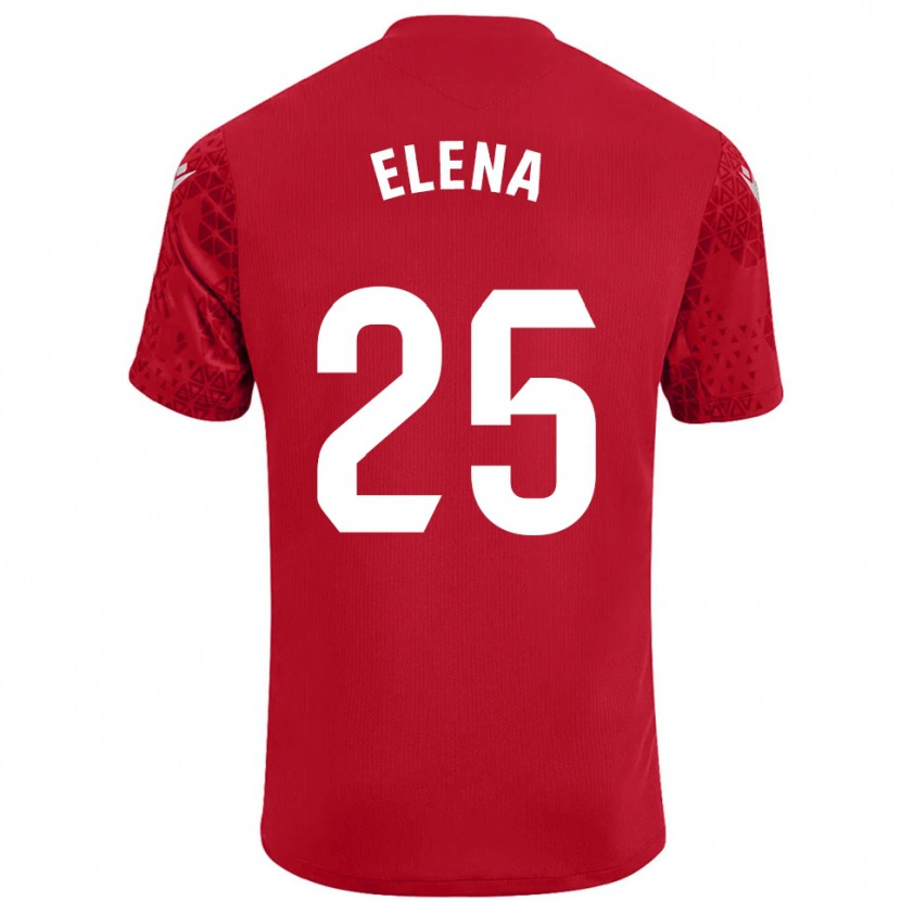 Danxen Bambino Elena Gómez Labrador #25 Maglia Gara Portiere Rosso Bianco 2025/26 Maglietta