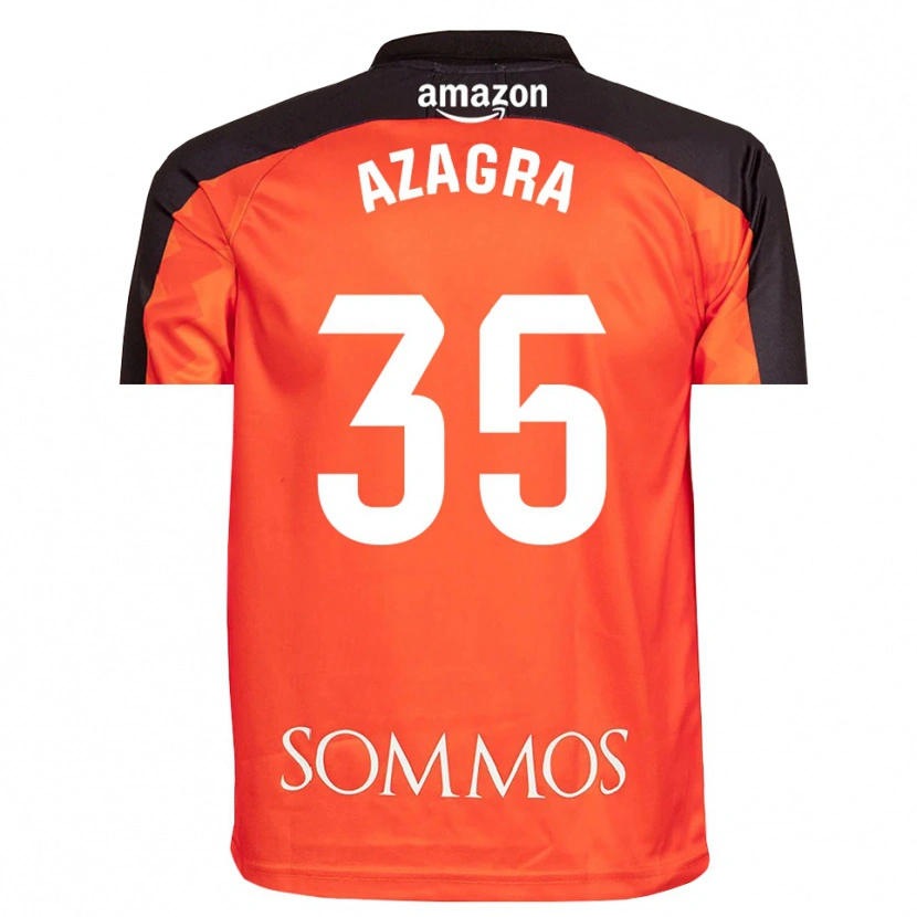 Danxen Bambino Nico Azagra #35 Maglia Gara Portiere Arancione Nero 2025/26 Maglietta