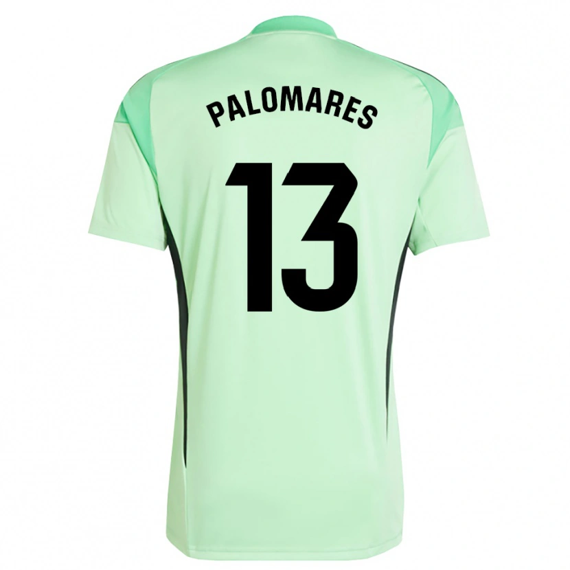 Danxen Bambino Juanpa Palomares #13 Maglia Gara Portiere Verde Chiaro Nero 2025/26 Maglietta