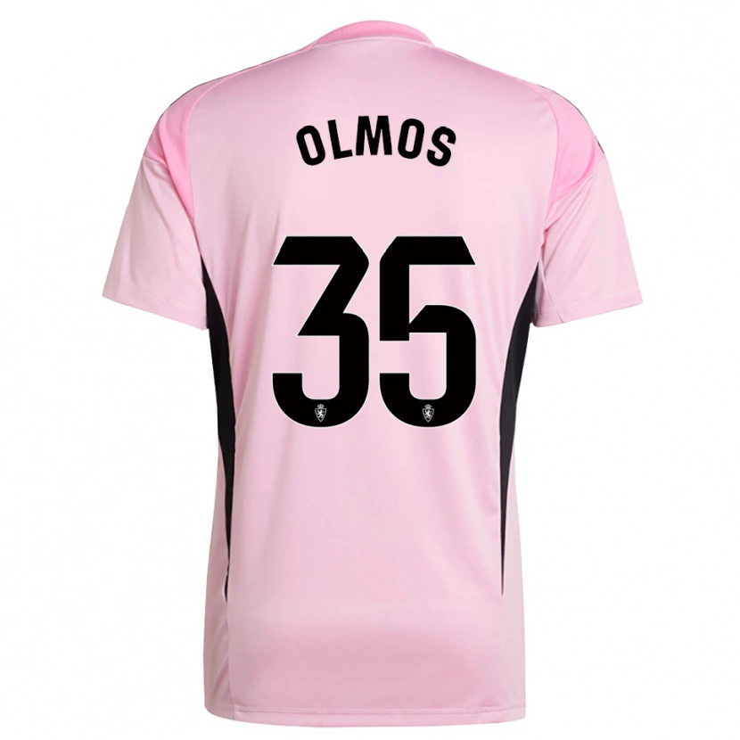 Danxen Bambino Lucas Olmos #35 Maglia Gara Portiere Rosa Chiaro Nero 2025/26 Maglietta
