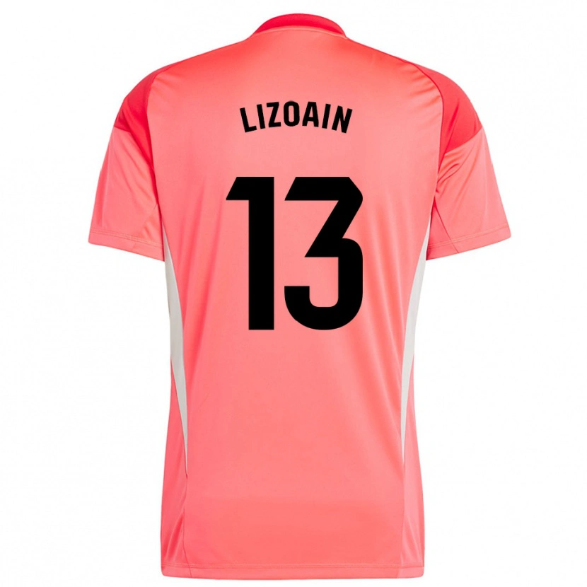 Danxen Bambino Raúl Lizoain #13 Maglia Gara Portiere Arancione Rosso 2025/26 Maglietta