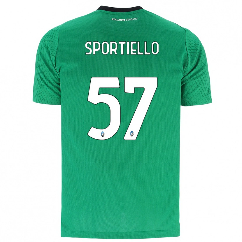 Danxen Bambino Marco Sportiello #57 Maglia Gara Portiere Verde Smeraldo 2025/26 Maglietta