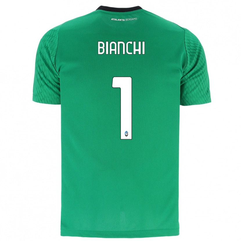 Danxen Bambino Mattia Bianchi #1 Maglia Gara Portiere Verde Smeraldo 2025/26 Maglietta