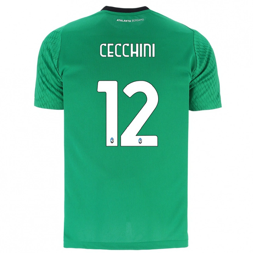 Danxen Bambino Filippo Cecchini #12 Maglia Gara Portiere Verde Smeraldo 2025/26 Maglietta