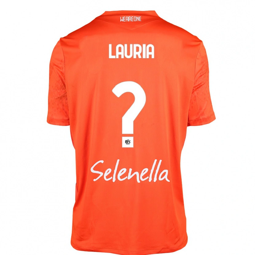Danxen Bambino Nicole Lauria #0 Maglia Gara Portiere Arancione Nero Bianco 2025/26 Maglietta