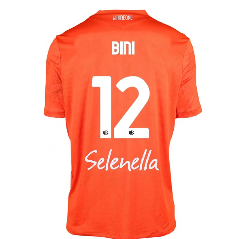 Danxen Bambino Cesare Bini #12 Maglia Gara Portiere Arancione Nero Bianco 2025/26 Maglietta