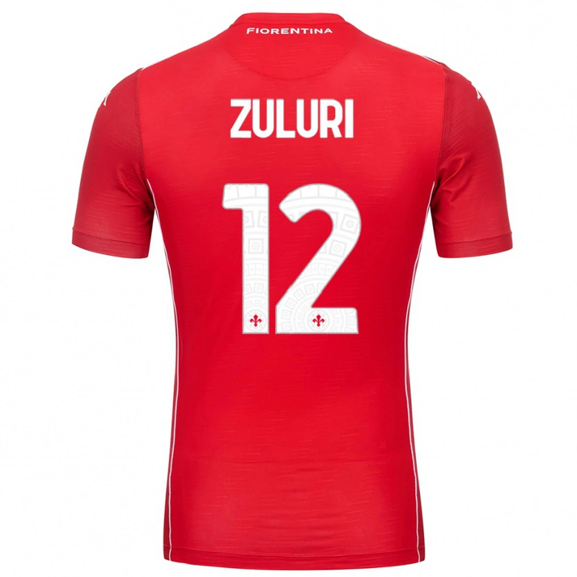 Danxen Bambino Athena Zuluri #12 Maglia Gara Portiere Rosso Bianco 2025/26 Maglietta