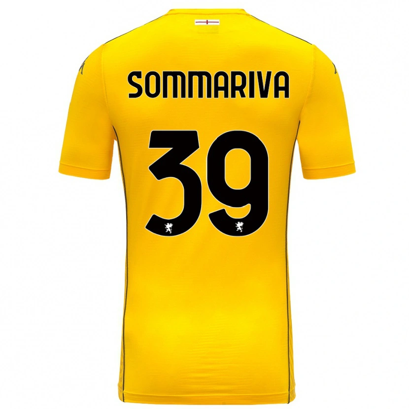 Danxen Bambino Daniele Sommariva #39 Maglia Gara Portiere Giallo Scuro Nero 2025/26 Maglietta