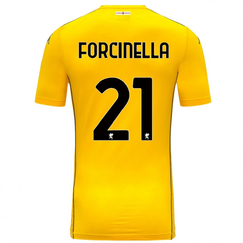Danxen Bambino Camilla Forcinella #21 Maglia Gara Portiere Giallo Scuro Nero 2025/26 Maglietta