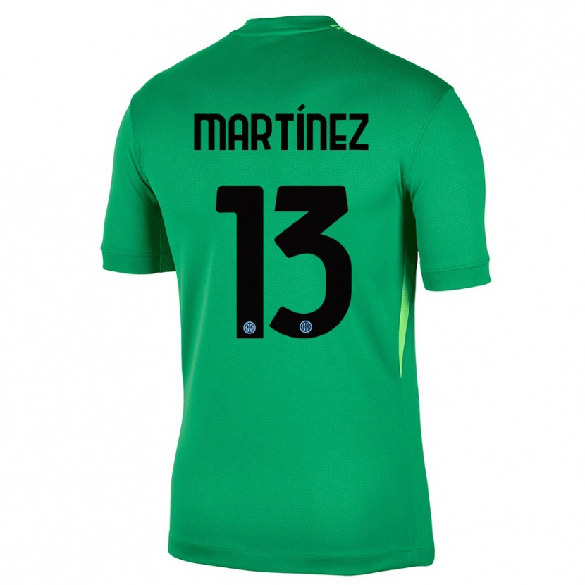 Danxen Bambino Josep Martínez #13 Maglia Gara Portiere Verde Chiaro Nero 2025/26 Maglietta