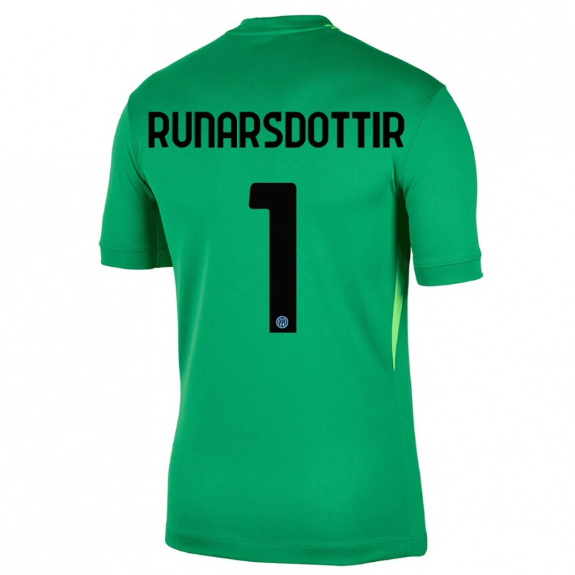 Danxen Bambino Cecilía Rán Rúnarsdóttir #1 Maglia Gara Portiere Verde Chiaro Nero 2025/26 Maglietta