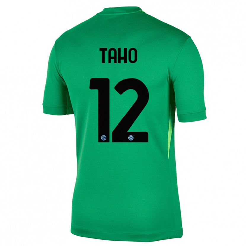 Danxen Bambino Alain Taho #12 Maglia Gara Portiere Verde Chiaro Nero 2025/26 Maglietta
