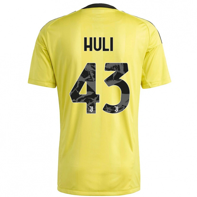 Danxen Bambino Raffaele Huli #43 Maglia Gara Portiere Giallo Bianco 2025/26 Maglietta