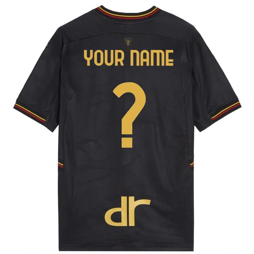 Danxen Bambino US Lecce Maglia Gara Portiere Nero Marrone 2025/26 Maglietta