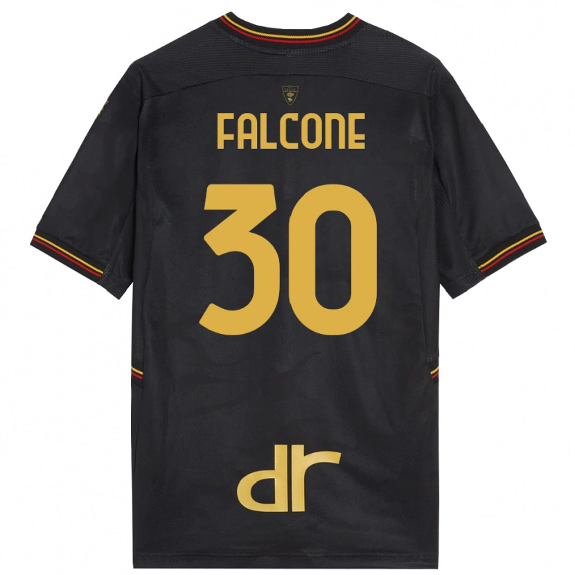 Danxen Bambino Wladimiro Falcone #30 Maglia Gara Portiere Nero Marrone 2025/26 Maglietta