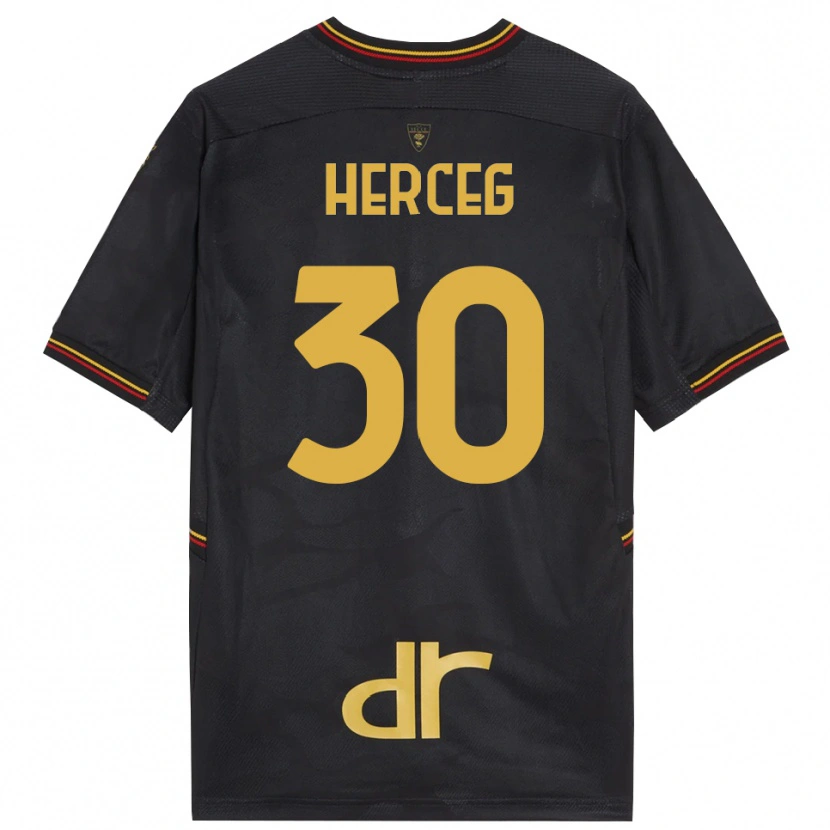 Danxen Bambino Lovro Herceg #30 Maglia Gara Portiere Nero Marrone 2025/26 Maglietta