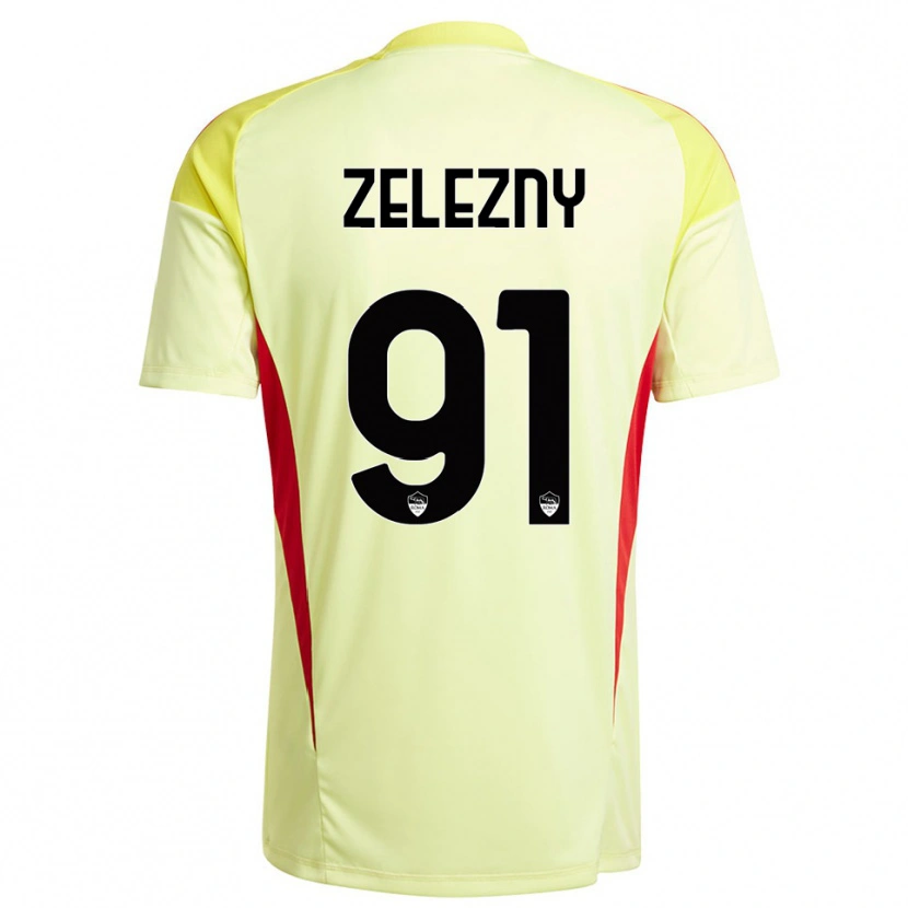 Danxen Bambino Radoslaw Zelezny #91 Maglia Gara Portiere Giallo Chiaro Arancione 2025/26 Maglietta