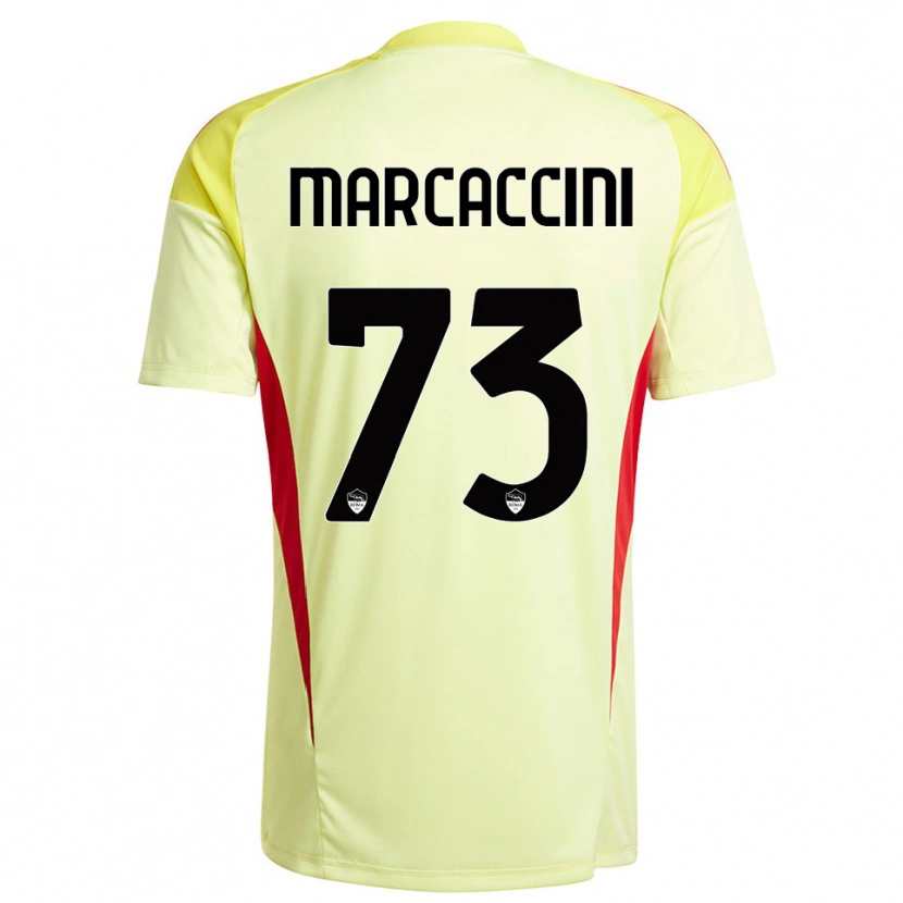 Danxen Bambino Alessio Marcaccini #73 Maglia Gara Portiere Giallo Chiaro Arancione 2025/26 Maglietta