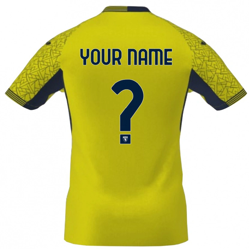 Danxen Bambino Torino FC Maglia Gara Portiere Giallo Nero 2025/26 Maglietta