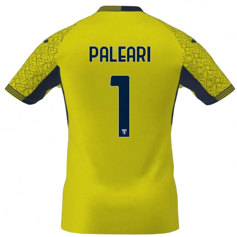 Danxen Bambino Alberto Paleari #1 Maglia Gara Portiere Giallo Nero 2025/26 Maglietta