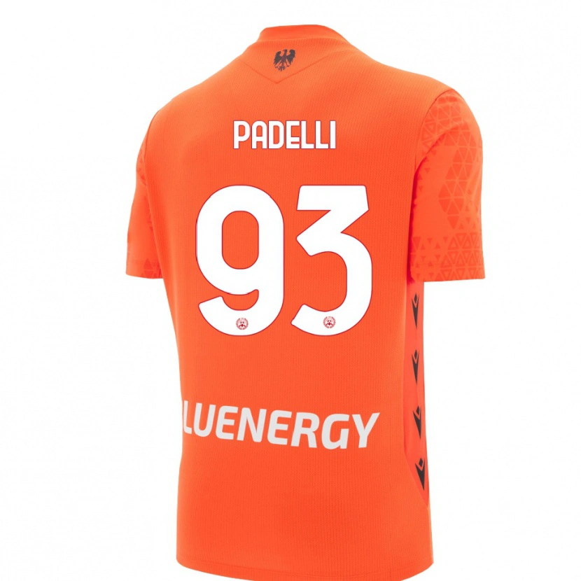 Danxen Bambino Daniele Padelli #93 Maglia Gara Portiere Arancione Rosso Nero 2025/26 Maglietta