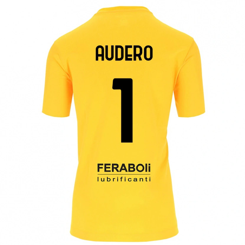 Danxen Bambino Emil Audero #1 Maglia Gara Portiere Giallo Nero 2025/26 Maglietta