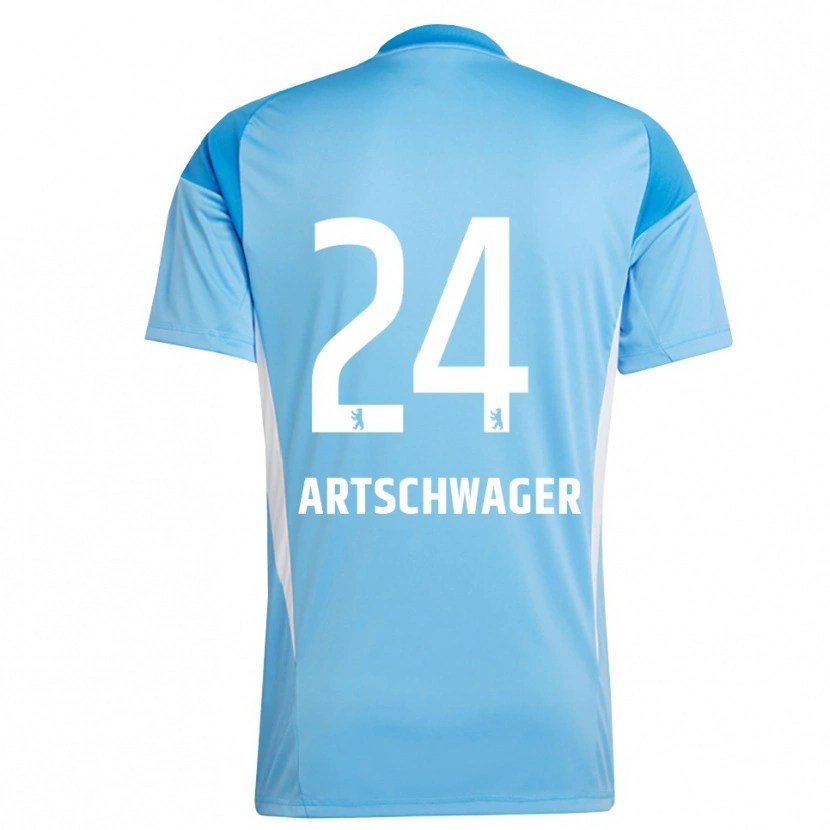 Danxen Bambino Finn Artschwager #24 Maglia Gara Portiere Blu Nero 2025/26 Maglietta