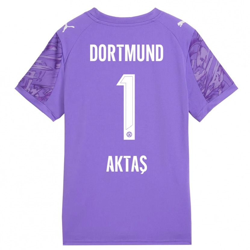 Danxen Bambino Yılmaz Aktaş #1 Maglia Gara Portiere Lilla Bianco 2025/26 Maglietta
