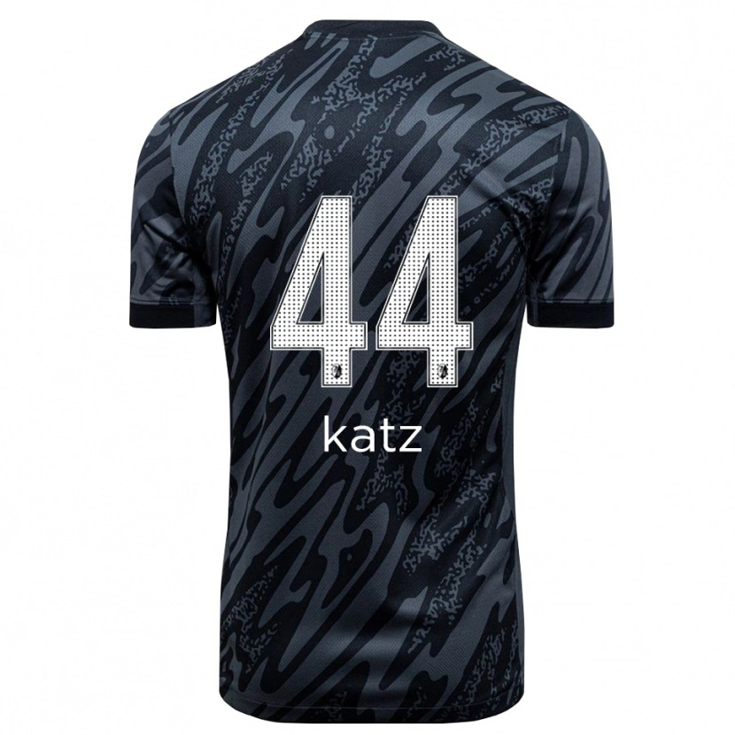 Danxen Bambino Kilian Katz #44 Maglia Gara Portiere Nero Bianco 2025/26 Maglietta