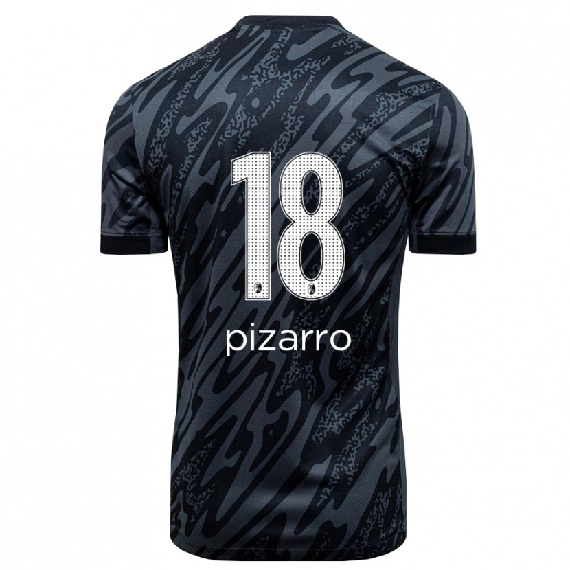 Danxen Bambino Théodore Pizarro #18 Maglia Gara Portiere Nero Bianco 2025/26 Maglietta