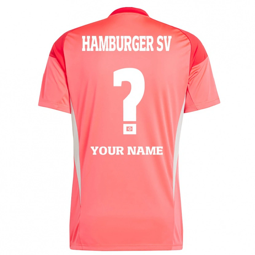 Danxen Bambino Hamburger SV Maglia Gara Portiere Arancione Rosso 2025/26 Maglietta