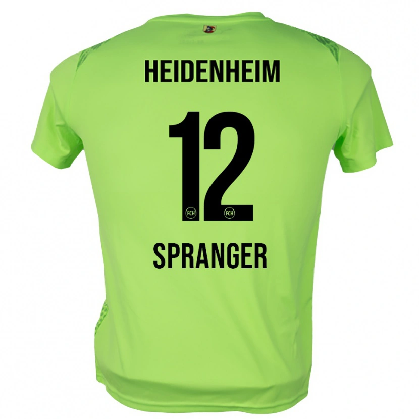 Danxen Bambino Luke Spranger #12 Maglia Gara Portiere Verde Pallido 2025/26 Maglietta