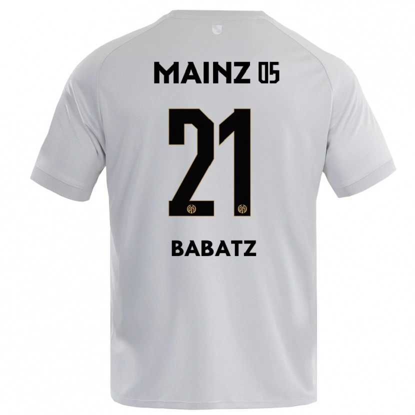 Danxen Bambino Louis Babatz #21 Maglia Gara Portiere Grigio Chiaro Blu 2025/26 Maglietta