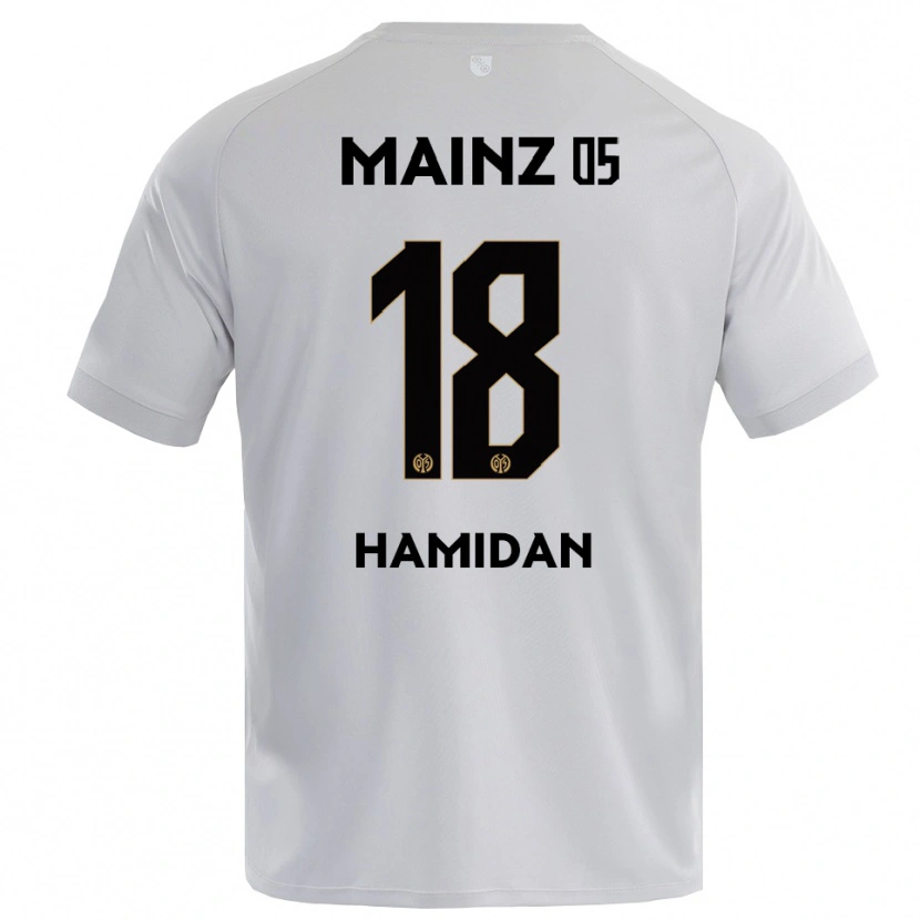 Danxen Bambino Ilyas Hamidan #18 Maglia Gara Portiere Grigio Chiaro Blu 2025/26 Maglietta