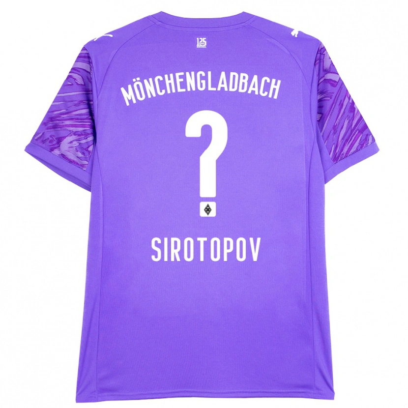 Danxen Bambino Artem Sirotopov #0 Maglia Gara Portiere Lilla Bianco 2025/26 Maglietta