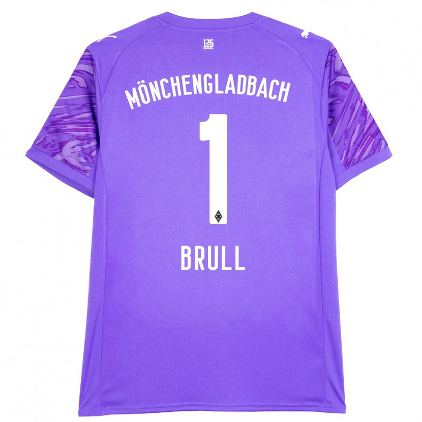 Danxen Bambino Maximilian Brüll #1 Maglia Gara Portiere Lilla Bianco 2025/26 Maglietta