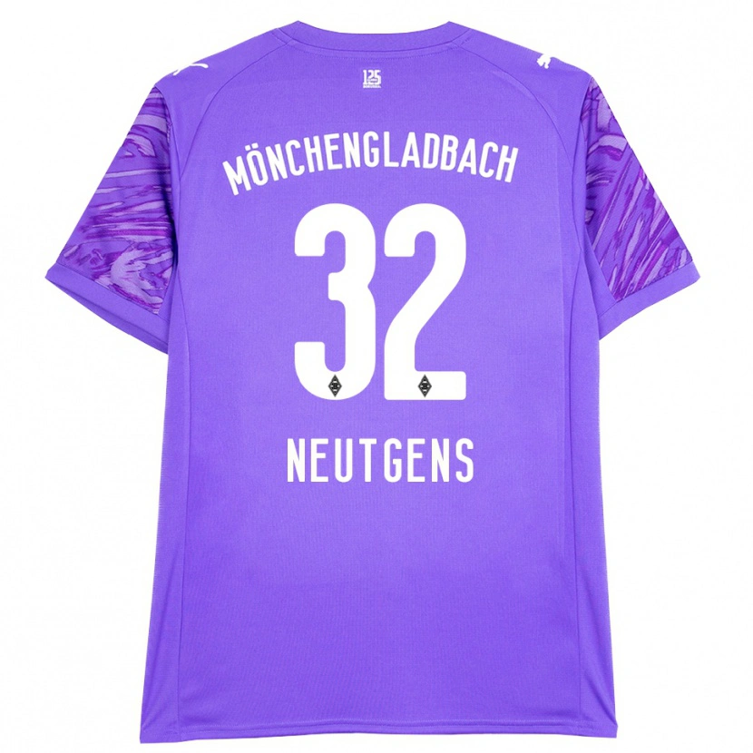 Danxen Bambino Maximilian Neutgens #32 Maglia Gara Portiere Lilla Bianco 2025/26 Maglietta