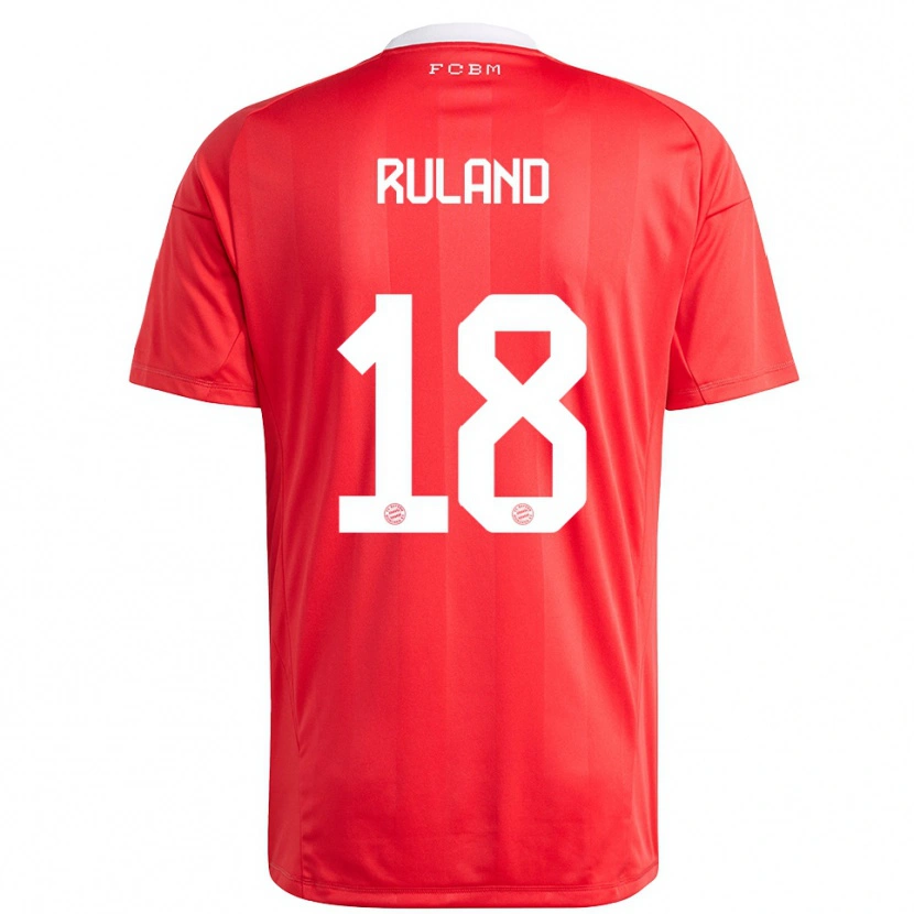 Danxen Bambino Leonard Ruland #18 Maglia Gara Portiere Rosso Bianco 2025/26 Maglietta