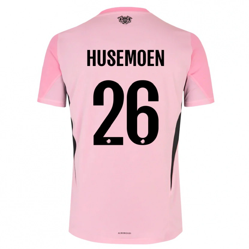 Danxen Bambino Astrid Husemoen #26 Maglia Gara Portiere Nero Rosa 2025/26 Maglietta