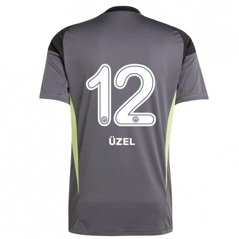 Danxen Bambino Nevzat Üzel #12 Maglia Gara Portiere Grigio Scuro Nero 2025/26 Maglietta