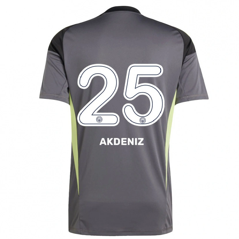 Danxen Bambino Zeynep Akdeniz #25 Maglia Gara Portiere Grigio Scuro Nero 2025/26 Maglietta