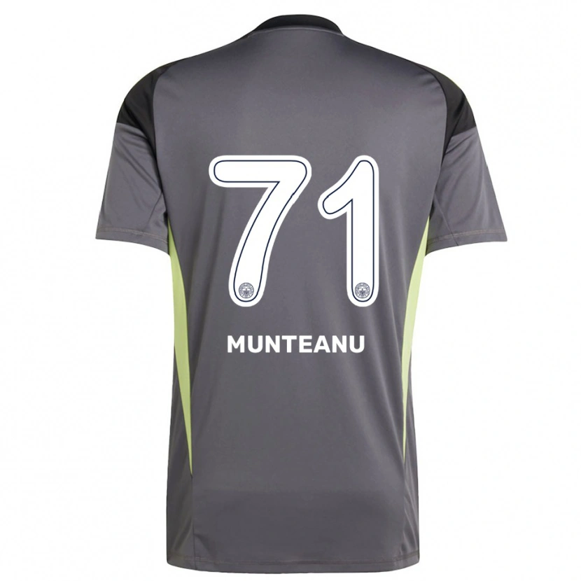 Danxen Bambino Natalia Munteanu #71 Maglia Gara Portiere Grigio Scuro Nero 2025/26 Maglietta