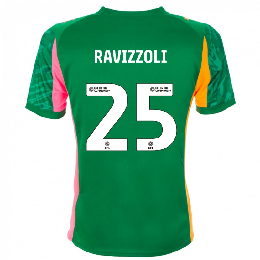 Danxen Uomo Franco Ravizzoli #25 Maglia Gara Portiere Arancione Verde 2025/26 Maglietta