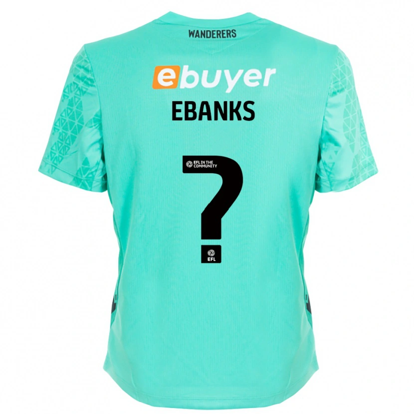 Danxen Uomo Eve Ebanks #0 Maglia Gara Portiere Nero Acqua 2025/26 Maglietta