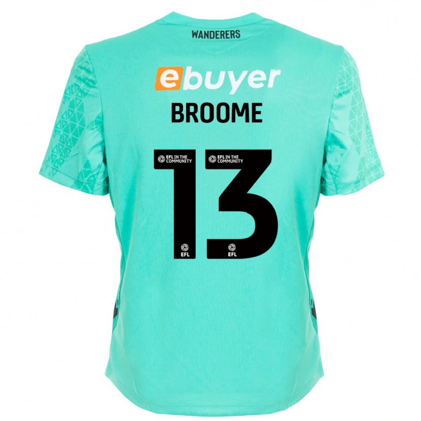 Danxen Uomo Nathan Broome #13 Maglia Gara Portiere Nero Acqua 2025/26 Maglietta