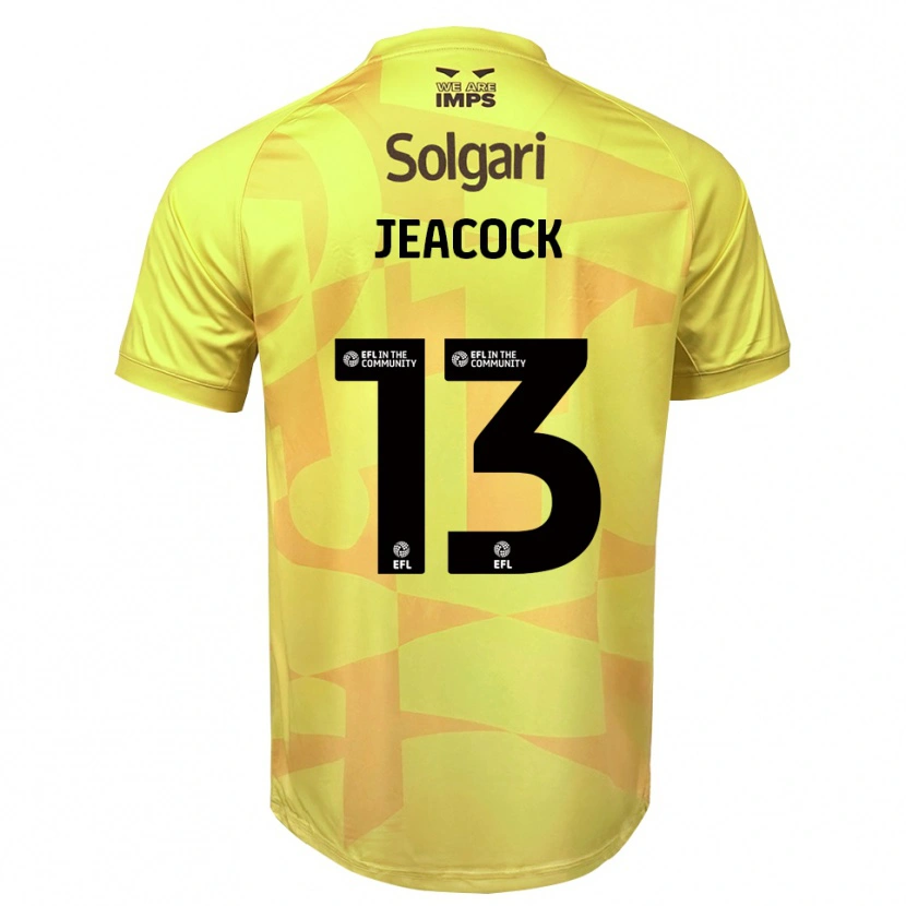 Danxen Uomo Zach Jeacock #13 Maglia Gara Portiere Nero Giallo 2025/26 Maglietta