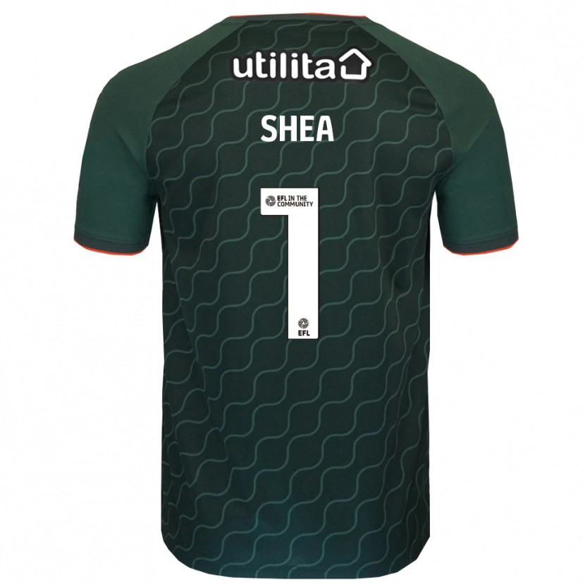 Danxen Uomo James Shea #1 Maglia Gara Portiere Verde Scuro 2025/26 Maglietta