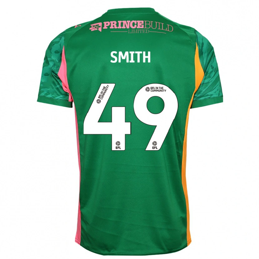 Danxen Uomo Bastian Smith #49 Maglia Gara Portiere Verde Rosa 2025/26 Maglietta